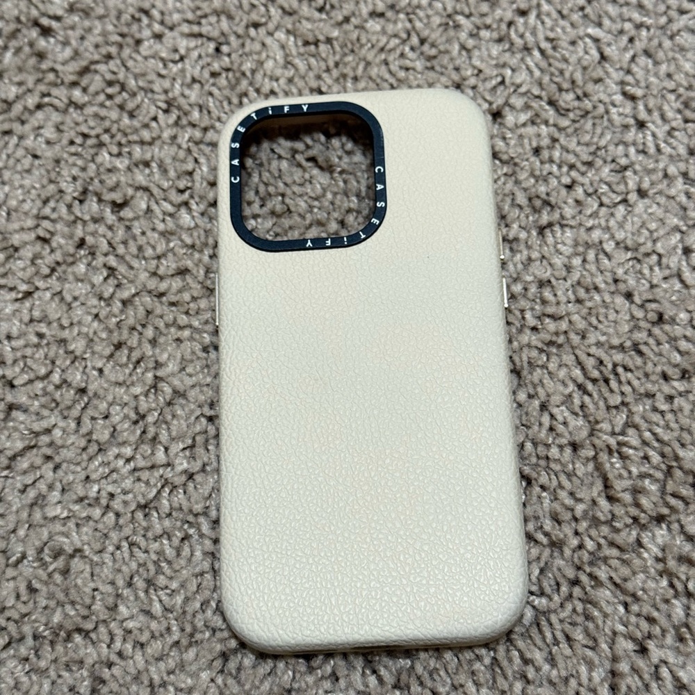 Casetify Cream iPhone 14 pro Case - Picture 1 of 4